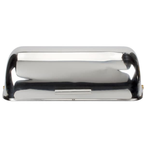 A chrome metal lid for an Acopa Supreme chafer.