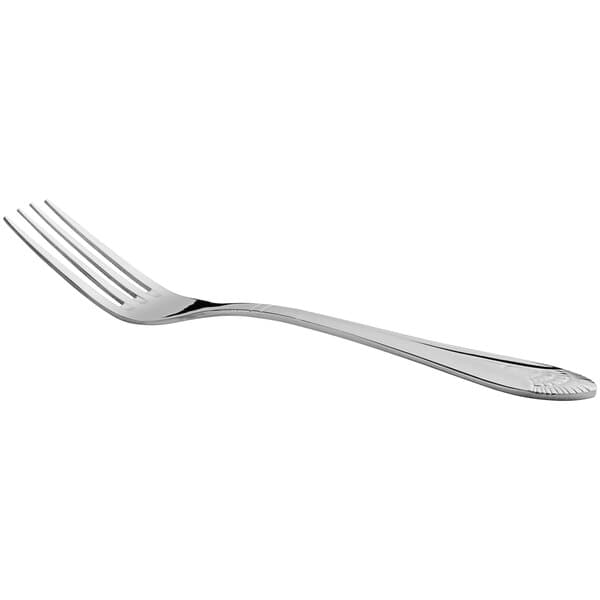An Acopa Monaca stainless steel table fork with a silver handle.