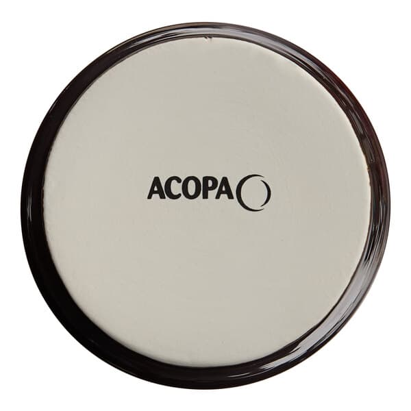 A white drum with black text reading "Acopa Keystone" on it.