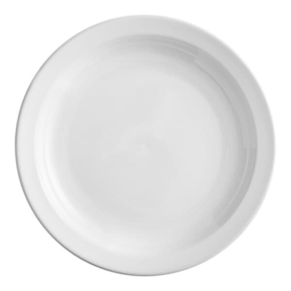 a close-up of a white plate