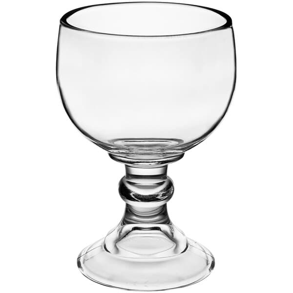 An Acopa Schooner glass with a stem and base.