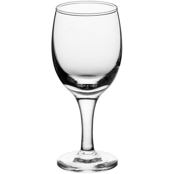 An Acopa clear wine tasting glass.