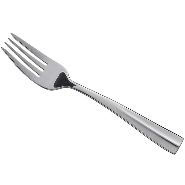 An Acopa Ridge stainless steel salad/dessert fork with a silver handle.