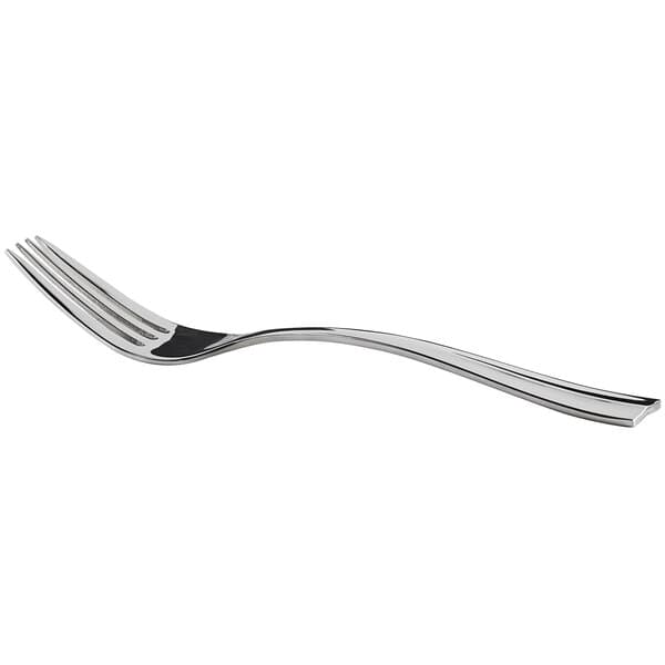 An Acopa Ridge stainless steel salad/dessert fork with a silver handle.