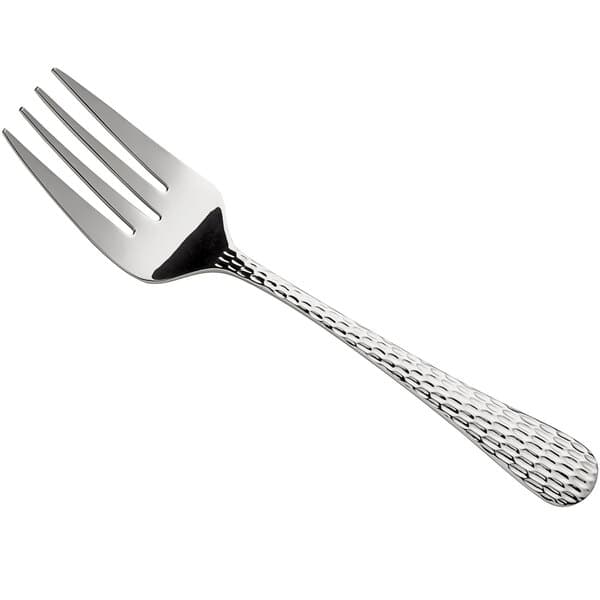 An Acopa Industry stainless steel serving fork with a textured silver handle.