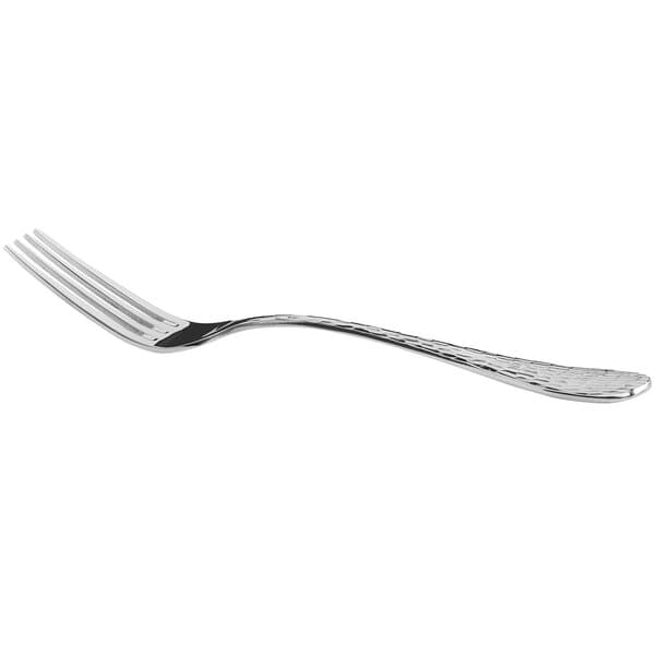 An Acopa stainless steel dinner fork with a silver handle on a white background.