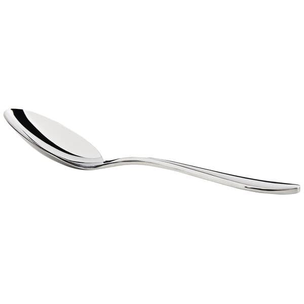 An Acopa Remy stainless steel teaspoon with a silver handle and spoon.
