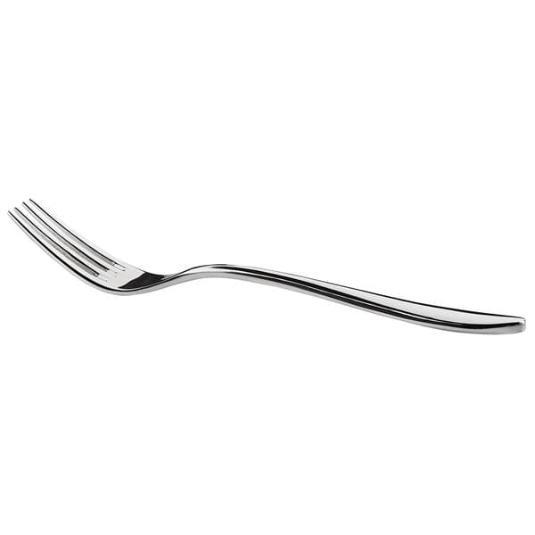 An Acopa Remy stainless steel cocktail and oyster fork with a silver handle.