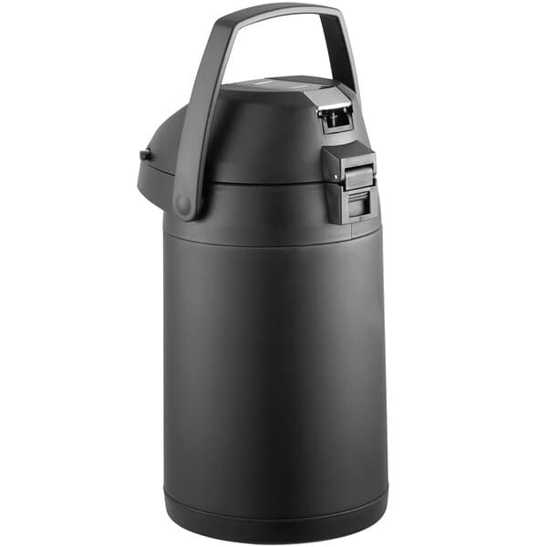 a black vacuum container with a lid
