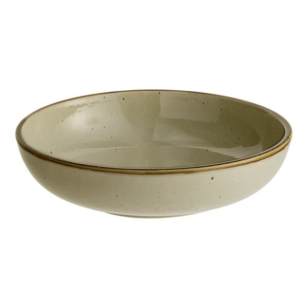 A granite gray stoneware coupe low bowl.