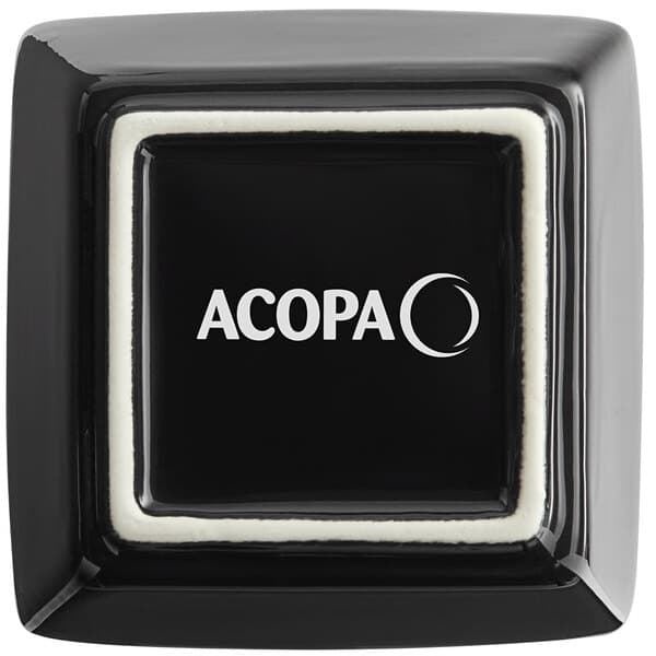 a black square with white border