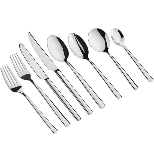 An Acopa stainless steel dinner fork.