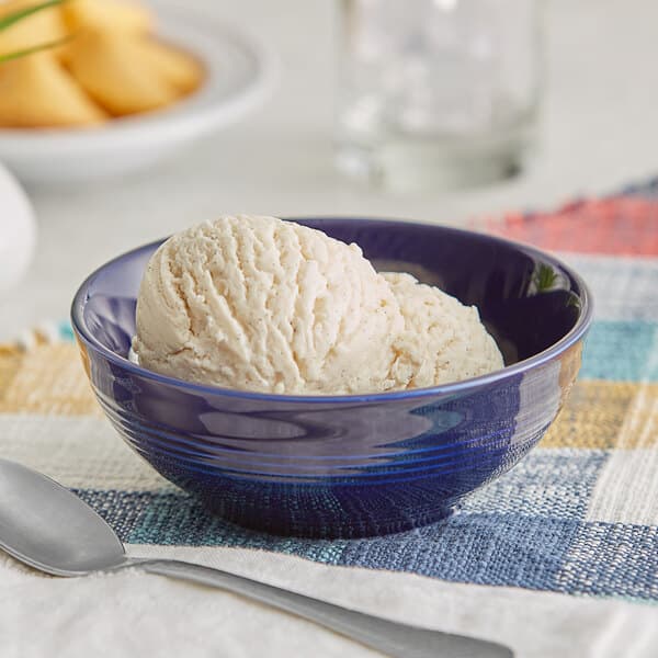 a close up of a scoop of ice cream
