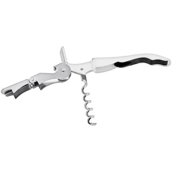 An Acopa waiter's corkscrew with a white metal handle.