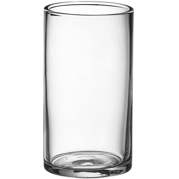 An Acopa Pangea clear beverage glass.