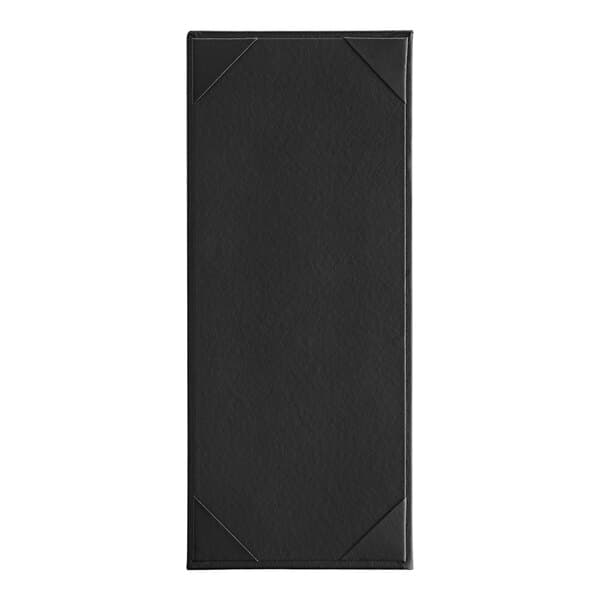 A black rectangular menu board with a white border.