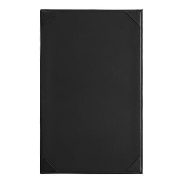 A black rectangular menu board with a white border.