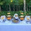 These risers can fit two sizes of bowls or baskets and are quite sturdy. These really help to add height contrast to a table and make certain items pop.