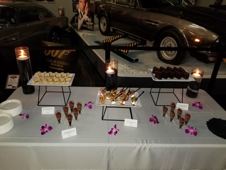 We use different heights in the same style to give the table a better flow and look
