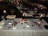 We use different heights in the same style to give the table a better flow and look