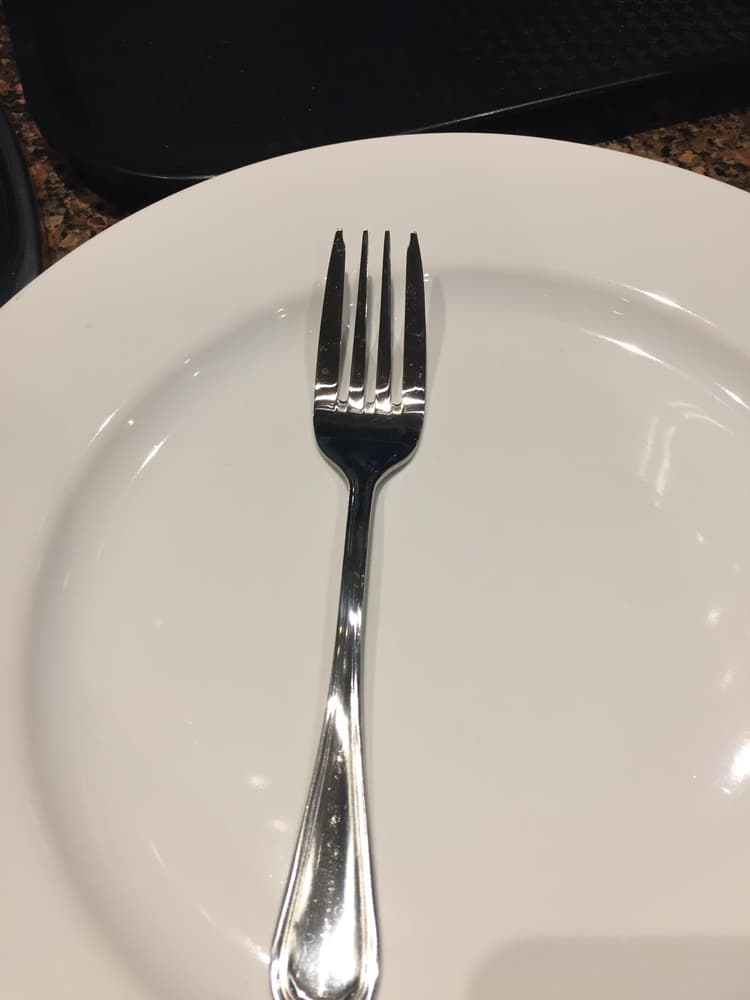 Nice shape to the salad fork