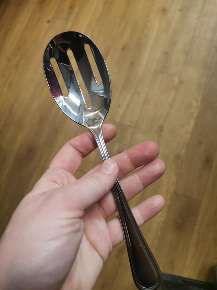 slotted serving spoon