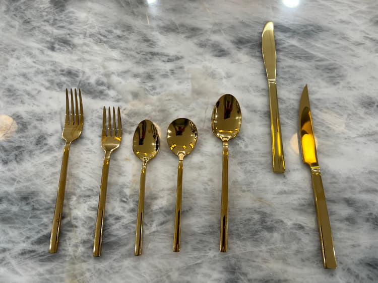 Gold Dinner Knife