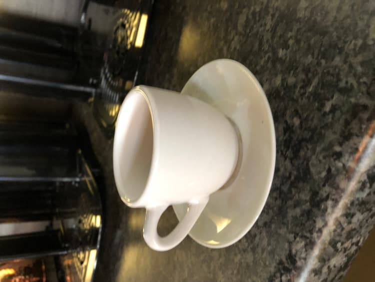 fits perfect on a small espresso saucer