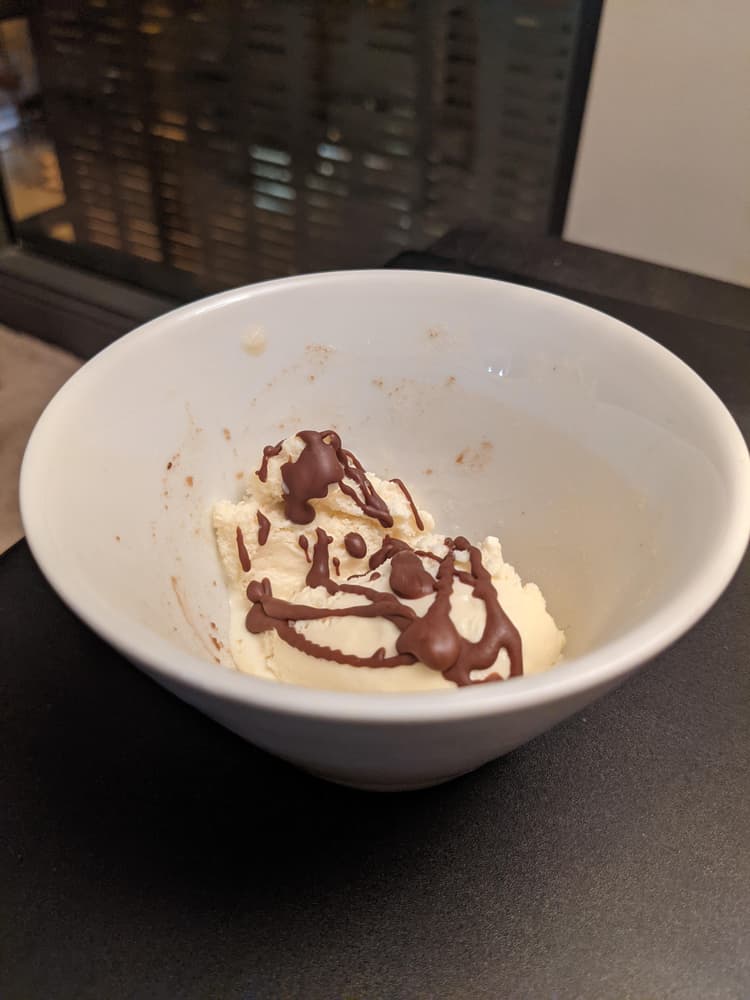 This is the perfect little bowl to have a little bit of ice cream every night in!