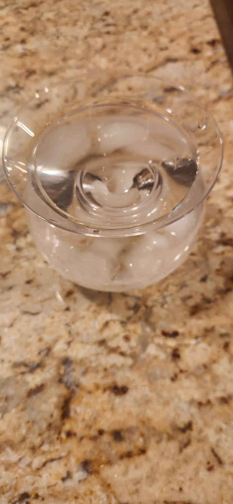 Not chilled stemware martini glass