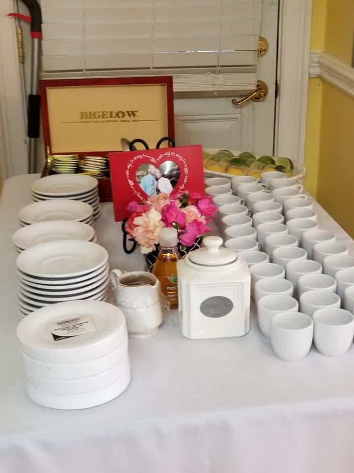 Teaparty, the teacups, saucers, spoons, and teacups were a huge success for the tea party.  Guest were very impressed with the bright white and the quality of teas.  The tea flavors were the best I have found, especially the pomegranate green tea.  I would recommend these items to anyone seeking to throw a tea party to impress.  The wooden tea box makes an excellent display.