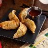 Dumpling on plate
