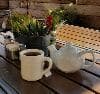 White teapot