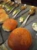 This a beautiful brioche roll with whipped honey butter and fresh dill.