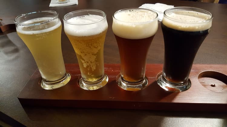 Our beer flight