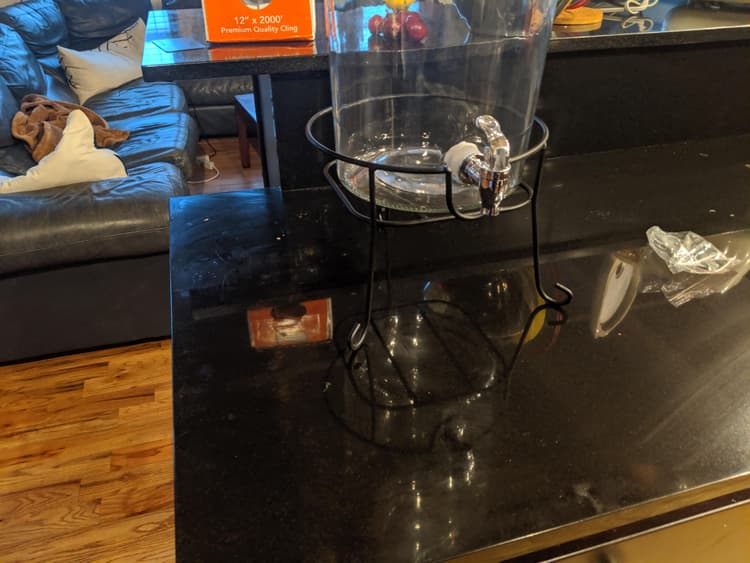 Great for elevating a beverage dispenser