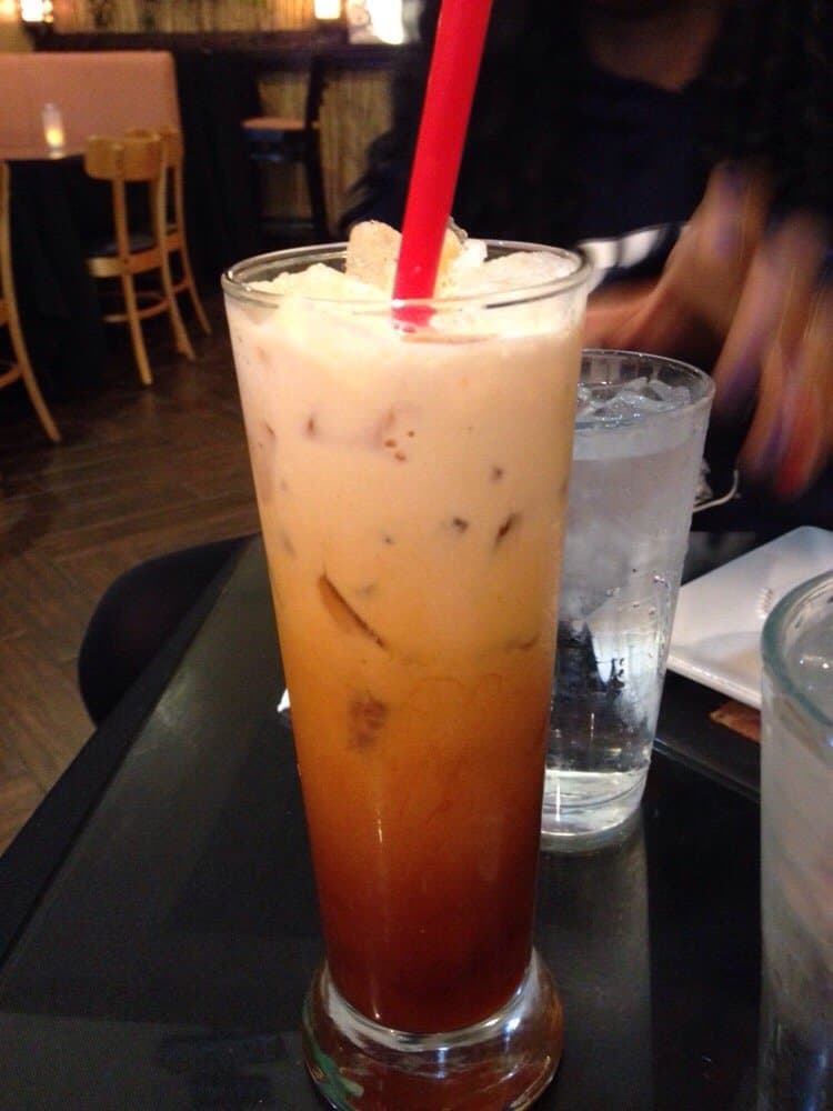 thai tea glass