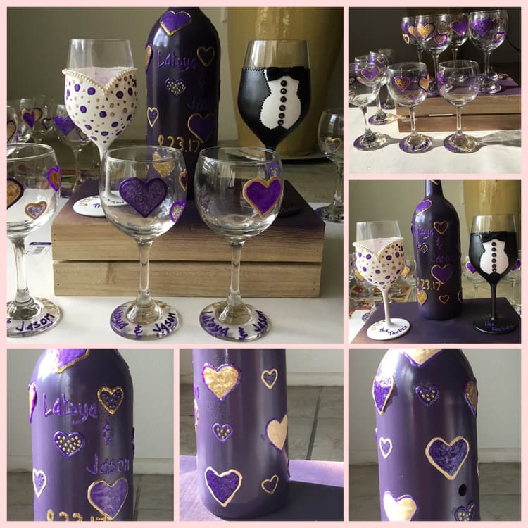 I used the balloon wine glass and red wine glass as party favors for my sister in law's wedding. They complimented the centerpieces I made. Everyone loved them and I've ordered more since then. Great product and speedy delivery.