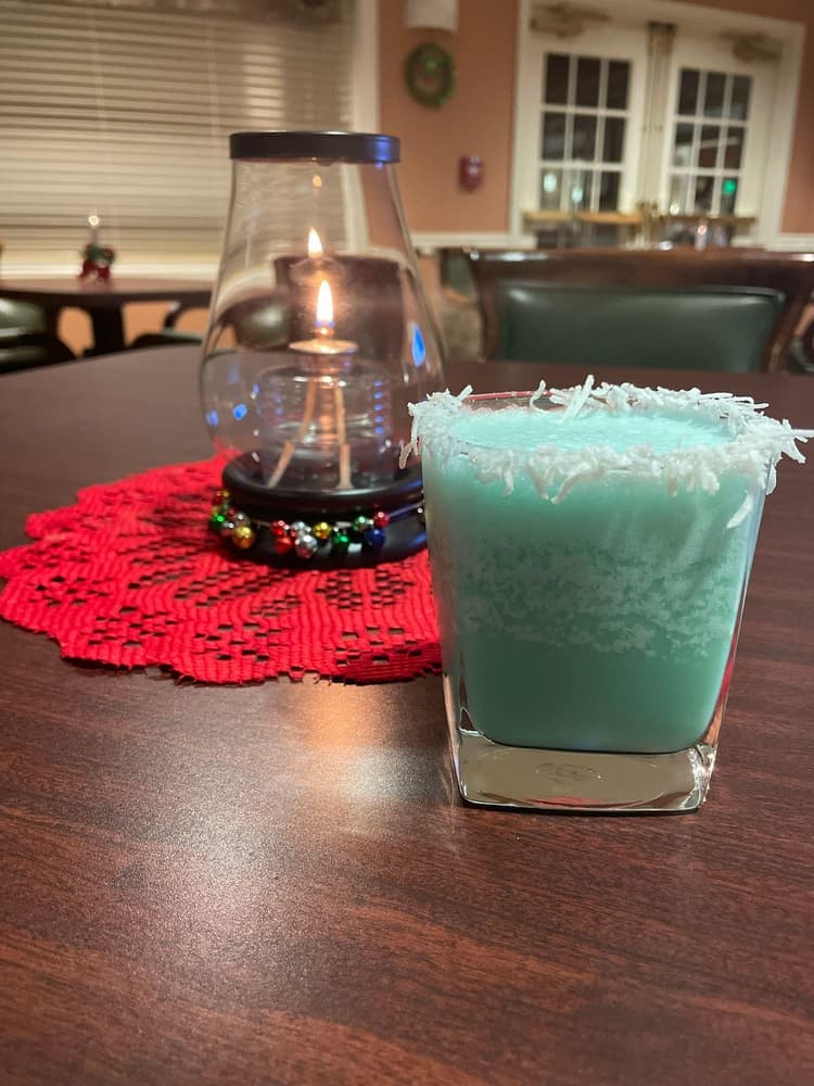 Jack Frost cocktail made for the holidays!