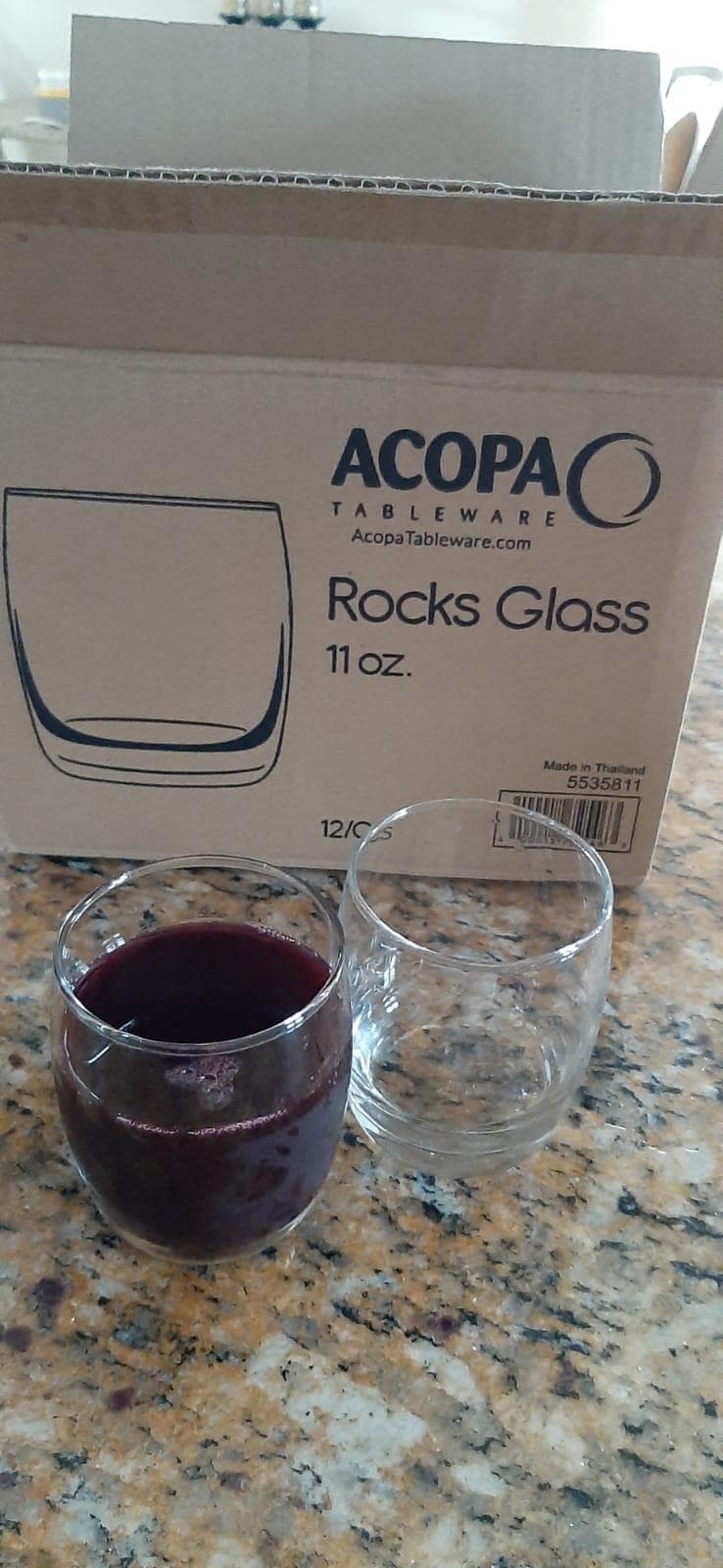 Great juice and milk glass