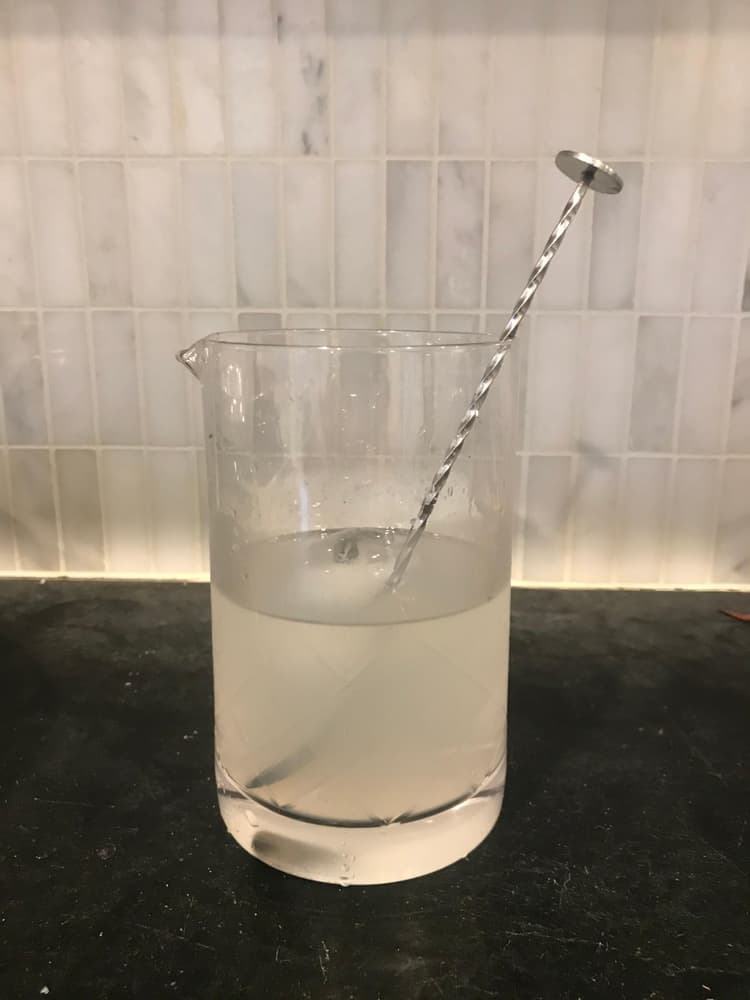 Beautiful mixing glass