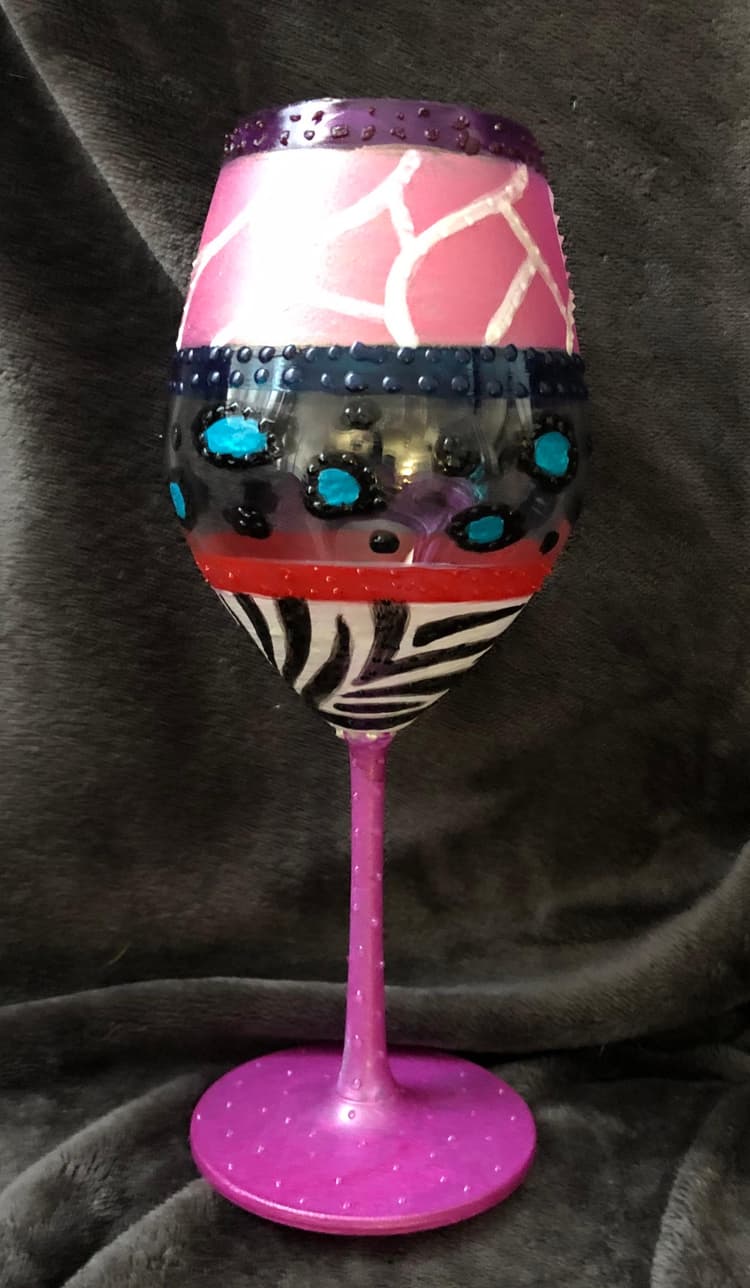 I use this glass to make my hand painted glasses, they are s perfect size and shape.