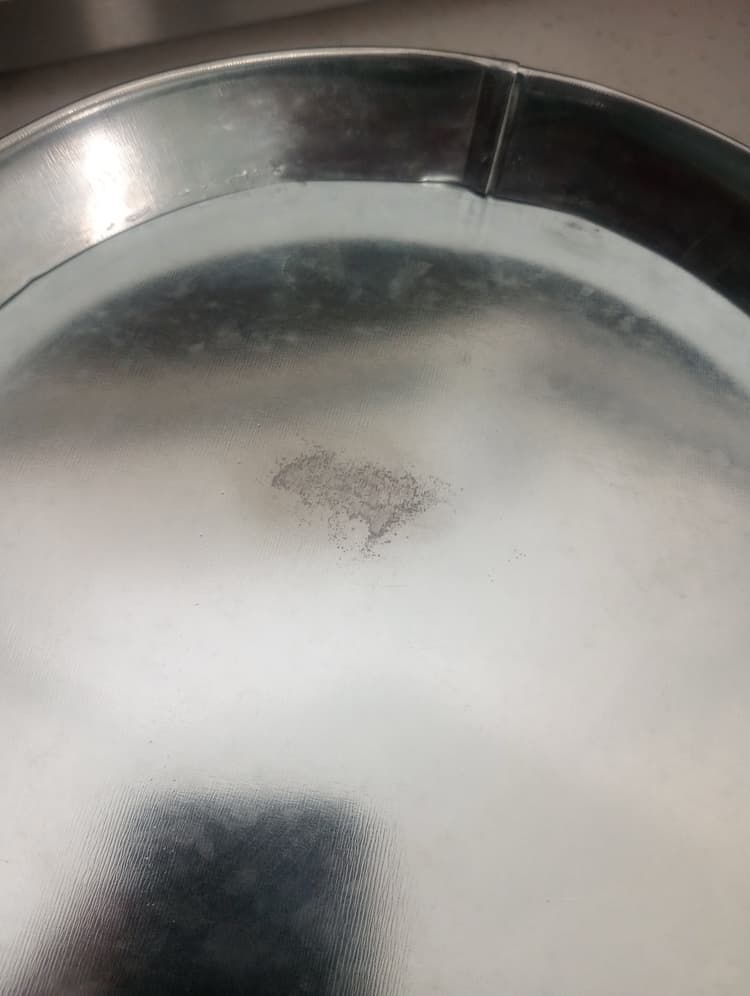 Discoloration from adhesive