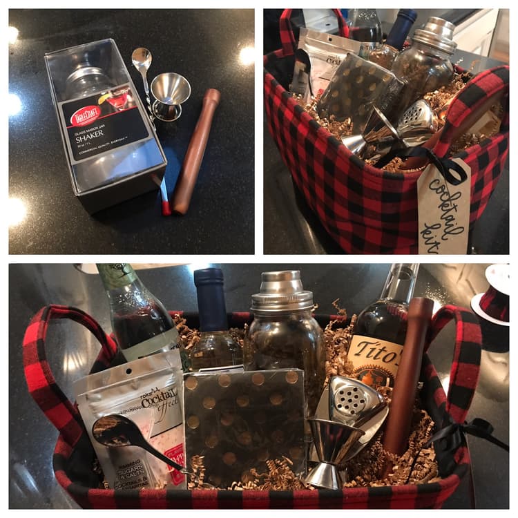 This 4 piece cocktail kit really enhances my cocktail-themed hostess gift!