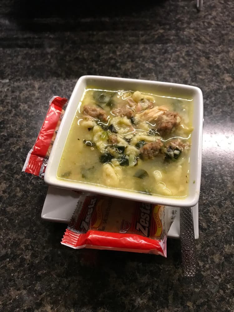 Pictured is the 11oz. bowl we purchased from webstaurantstore.com. This saucer is a perfect fit for those bowls and make our soup look very elegant!
