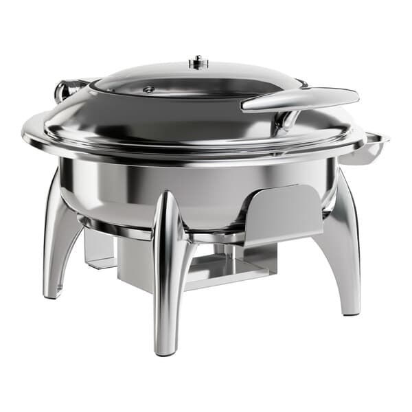An Acopa stainless steel chafer with a lid.