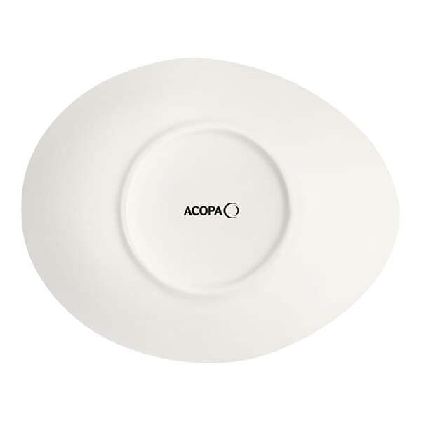 A white Acopa Nova bowl with black text that reads "Nova"