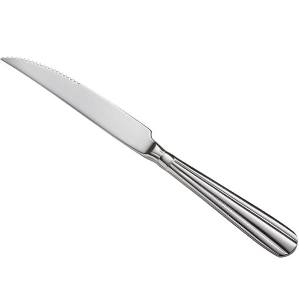 An Acopa Harmony stainless steel steak knife with a silver handle.