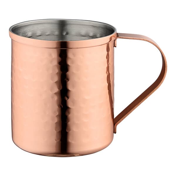 a copper mug with a handle