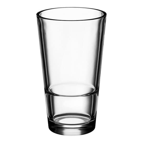 An Acopa Select stackable beverage glass.